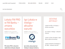 Tablet Screenshot of najlepszelokatybankowe.com